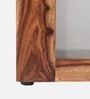 Cortina Sheesham Wood Backlit Side Table in Provincial Teak Finish Cortina Sheesham Wood Backlit Side Table in Provincial Teak Finish