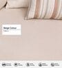 Corvin Fabric 1 Seater sofa with Wooden Armrests in Beige Colour Corvin Fabric 1 Seater sofa with Wooden Armrests in Beige Colour
