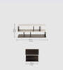 Cosco Tv Console In Wenge & Frosty White Finish