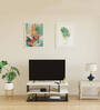 Cosco Tv Console In Wenge & Frosty White Finish