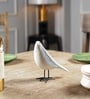 Cosmic Dots Avian Resin Sculpture-White