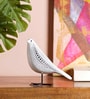 Cosmic Dots Avian Resin Sculpture-White