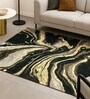 Cosmic Swirl Printed Polyester 3 X 5 Feet Machine Made Carpet
