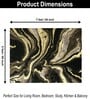 Cosmic Swirl Printed Polyester 5 X 7 Feet Machine Made Carpet