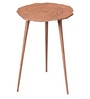 Cosmo Aluminium Floral End Table in Copper Finish Set of 2