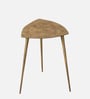 Cosmo Aluminium Geometric Triangular End Table in Gold Finish Set of 2