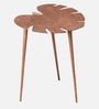 Cosmo Aluminium Leaf End Table in Copper Finish Set of 2