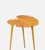 Cosmo Aluminium Leaf End Table in Gold Finish Set of 2