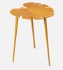 Cosmo Aluminium Leaf End Table in Gold Finish Set of 2