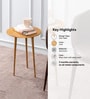 Cosmo Aluminium Rays End Table in Gold Finish Set of 2