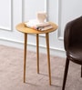 Cosmo Aluminium Rings End Table in Gold Finish Set of 2