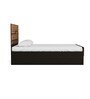Cosmo Queen Size Bed Walnut with Hydraulic Storage