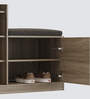 Cosmo Shoe Rack with Seating in Sonomooak Finish