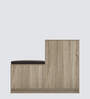 Cosmo Shoe Rack with Seating in Sonomooak Finish