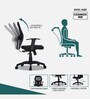 Cosmos Breathable Mesh Ergonomic Chair in Black Colour