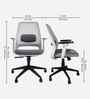 Cosmos Breathable Mesh Ergonomic Chair In White Colour