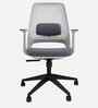 Cosmos Breathable Mesh Ergonomic Chair In White Colour