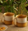 Cosmos Dual Glazed 550ml Multicolour Ceramic (Set of 6) Coffee Mugs