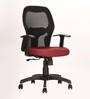 Cosmos Breathable Mesh Office Chairs in Maroon Colour