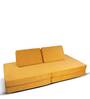 Cosmos Play Fabric Kids Sofa in Yellow Colour