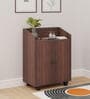 Rowan 2 Door Shoe Cabinet In Brown Finish