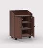 Rowan 2 Door Shoe Cabinet In Brown Finish