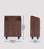 Rowan 2 Door Shoe Cabinet In Brown Finish