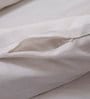 White Solid Cotton Double Bed Duvet Cover With 2 Pillow Covers