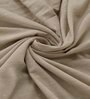 Brown Solid 400 TC Cotton 1 Double King Size Bedsheet with 2 Pillow Covers