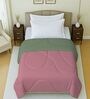 Green And Pink Cotton Reversible Single Bed Ac 150Gsm Comforter