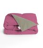 Pink And Grey Cotton Reversible Single Bed Ac 150Gsm Comforter