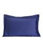 Blue Geometric 200 TC Cotton 20X30 Inches Pillow Covers with Filler (Set of 2)