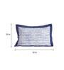 Blue Geometric 200 TC Cotton 20X30 Inches Pillow Covers with Filler (Set of 2)