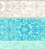 Multicolor Floral 144 TC Cotton Blend Single Bed Sized Bed Sheets With 1 Pillow Cover