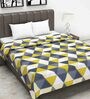 Yellow Geometric 120 GSM Double Bed Dohar