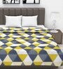 Yellow Geometric 120 GSM Double Bed Dohar