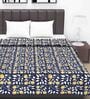 Blue Abstract 120 GSM Double Bed Dohar