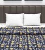 Blue Abstract 120 GSM Double Bed Dohar