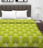 Green Abstract 120 GSM Double Bed Dohar