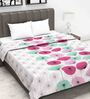 Pink Abstract 120 GSM Double Bed Dohar