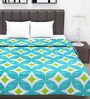 Blue Geometric 120 GSM Double Bed Dohar