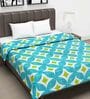 Blue Geometric 120 GSM Double Bed Dohar