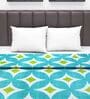 Blue Geometric 120 GSM Double Bed Dohar