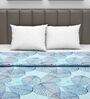 Blue Abstract 120 GSM Double Bed Dohar