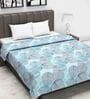 Blue Abstract 120 GSM Double Bed Dohar