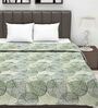 Green Abstract 120 GSM Double Bed Dohar