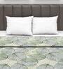Green Abstract 120 GSM Double Bed Dohar