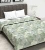 Green Abstract 120 GSM Double Bed Dohar