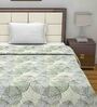 Green Abstract Cotton 120 GSM Single Bed Dohar