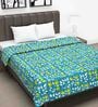 Blue Floral 120 GSM Double Bed Dohar